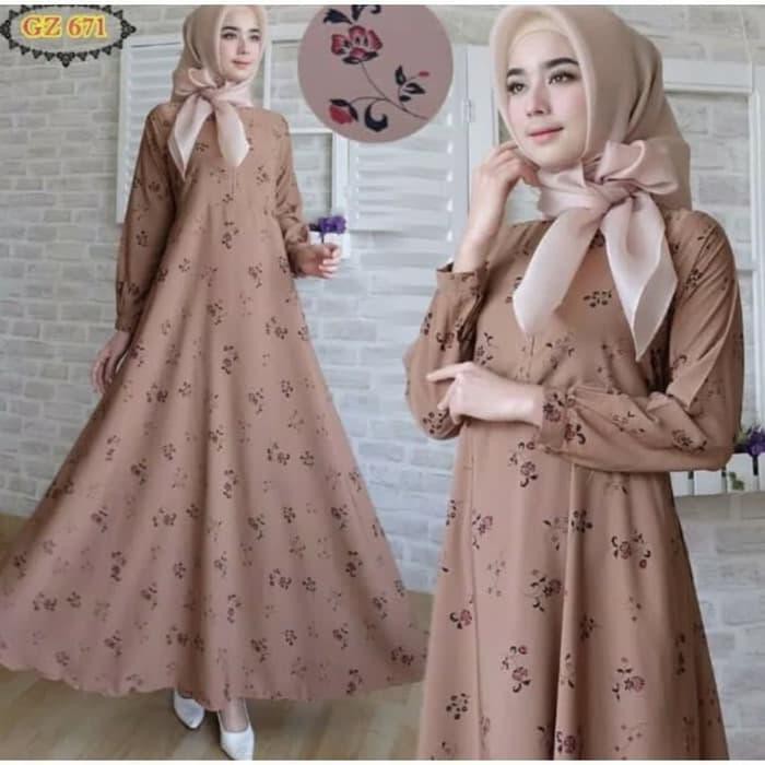PROMO FEDORA FASHION KONVEKSI GAMIS KANAYA / GAMIS GRACIA #649 - PUTIH 