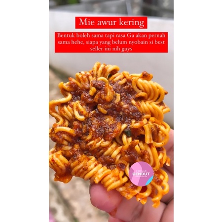 

mie kering pedas