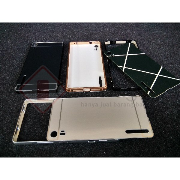Aluminium Metal Bumper Case with Back Cover - Lenovo Vibe Shot Z90-7