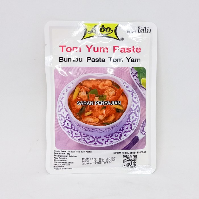 

BUMBU INSTANT TOM YUM LOBO / BUMBU INSTAN TOM YUM MERK LOBO BERAT 30 GRAM/ LOBO TOM YUM