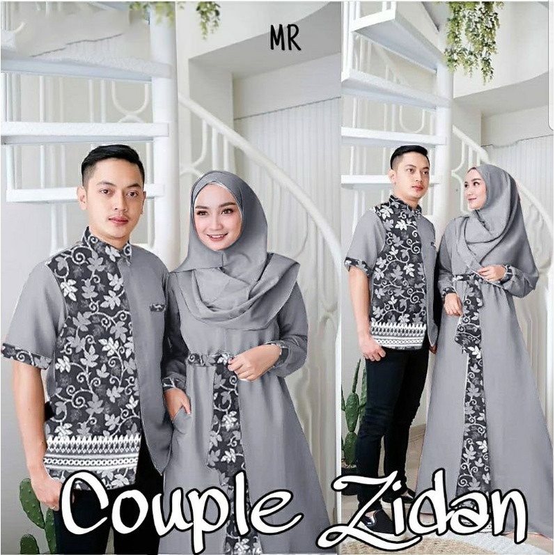 B MR Cp Zidan | Baju Couple Batik | Couple Gamis dan Kemeja Kondangan | Couple Family Terbaru
