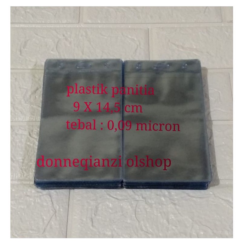 

plastik panitia , plastik nametag 9 x 14,5 cm...1pak ( isi 100pcs )