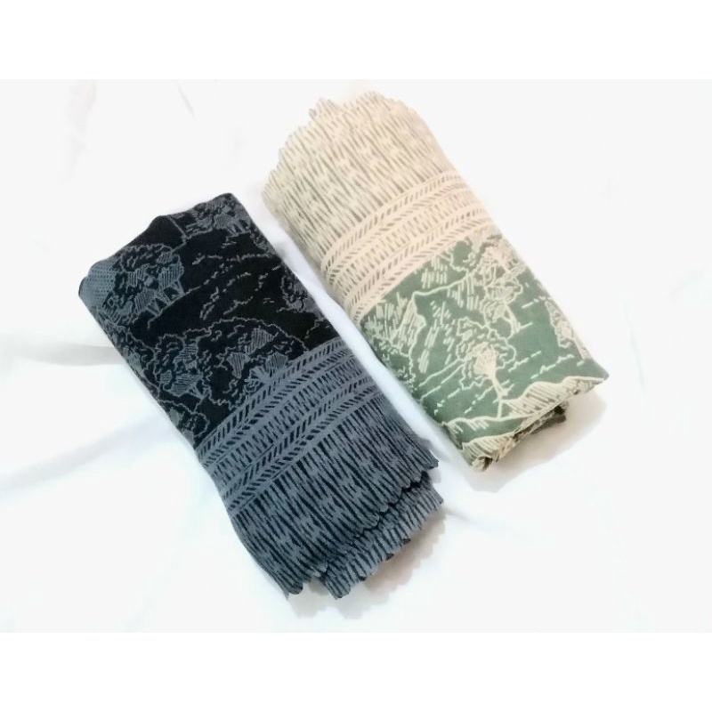 Hijab voal segiempat motif | hijab syari| zahra square