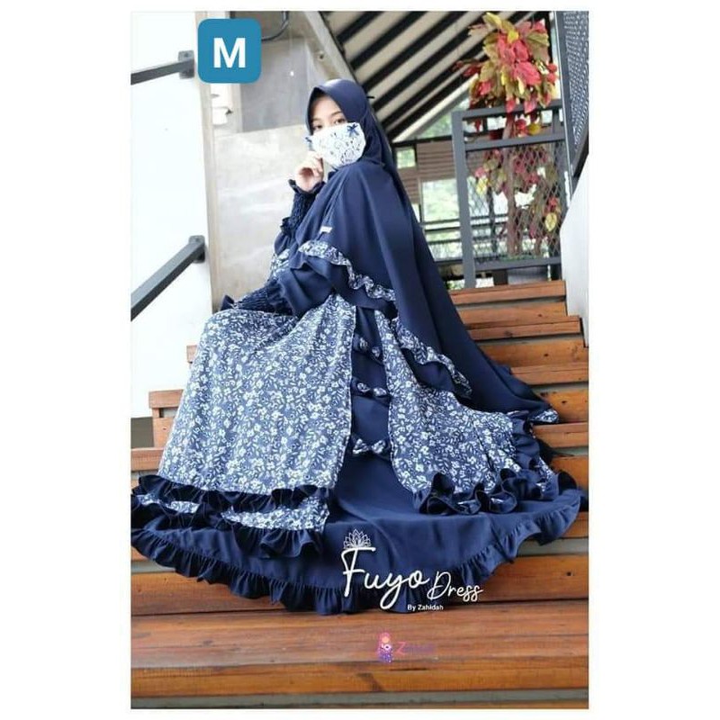 Gamis Fuyo Cantik Original by Zahidah free Masker dan Cadar