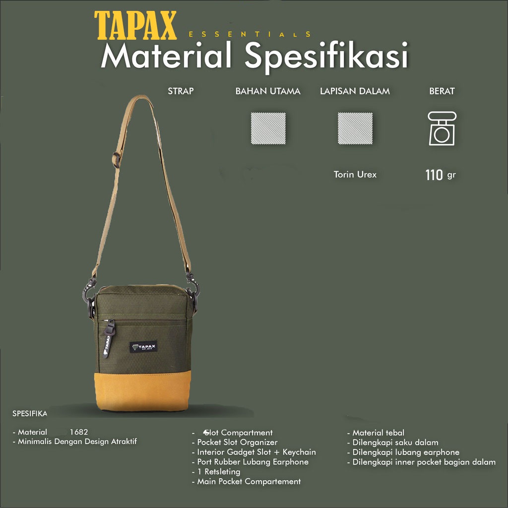 Tas Slempang /Slingbag tapax Legion Zetshop