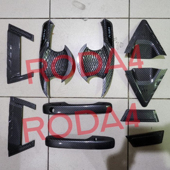 Paket Handle Outer Tank Cover Hrv 2022 Carbon Hitam Doff Honda HR-V 22