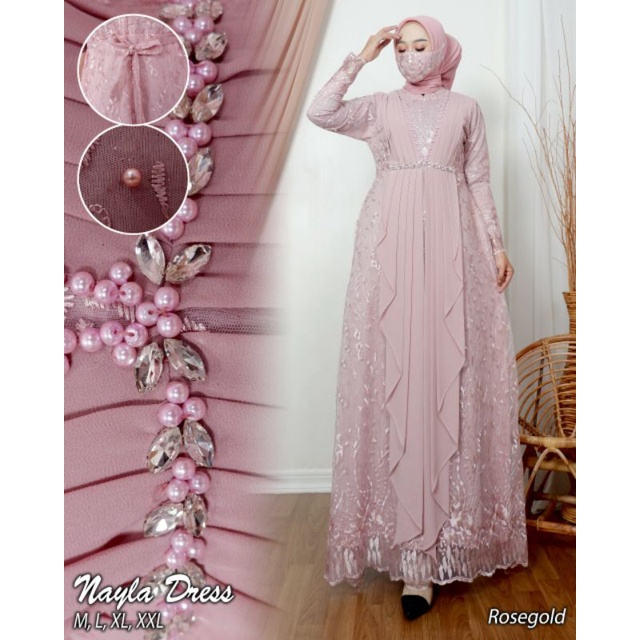 (Realpict) GAMIS NAZWA // GAMIS KEBAYA MODERN // GAMIS TERBARU // GAMIS PESTA TERLARIS // GAMIS MIX