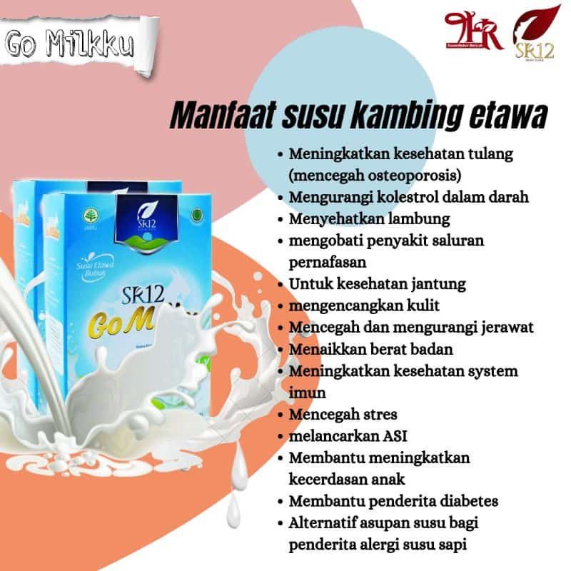 

susu GoMilku sr12/mempelancar asi-membantu kecerdasan anak-mengurangi kolestrol darah-keseatan jantung-menyehatkan lambung