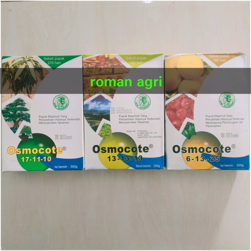 Osmocote 171110 / 131313 / 61325 isi 500 gram / Pupuk Dekastar Tanaman Hias