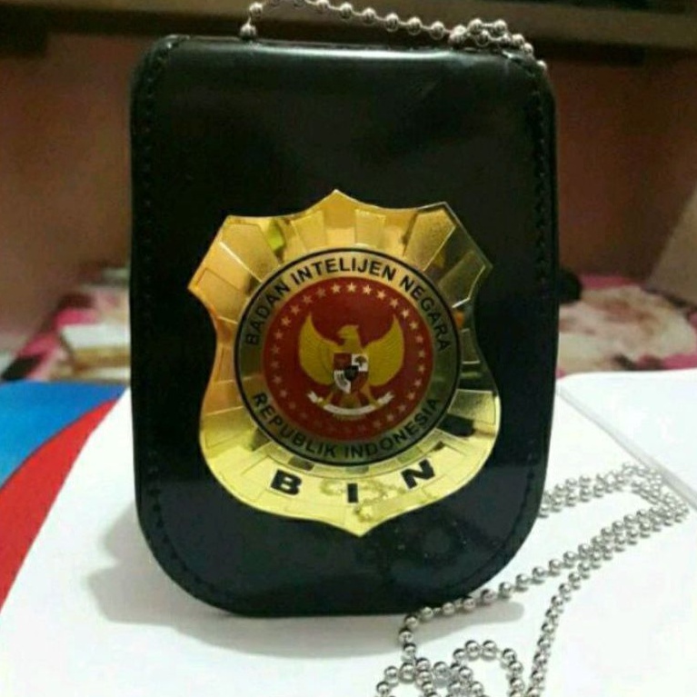 Kalung Lencana KTA BIN badan intelijen negara id card Bin nametag Bin kalung KTA Bin kalung lencana 