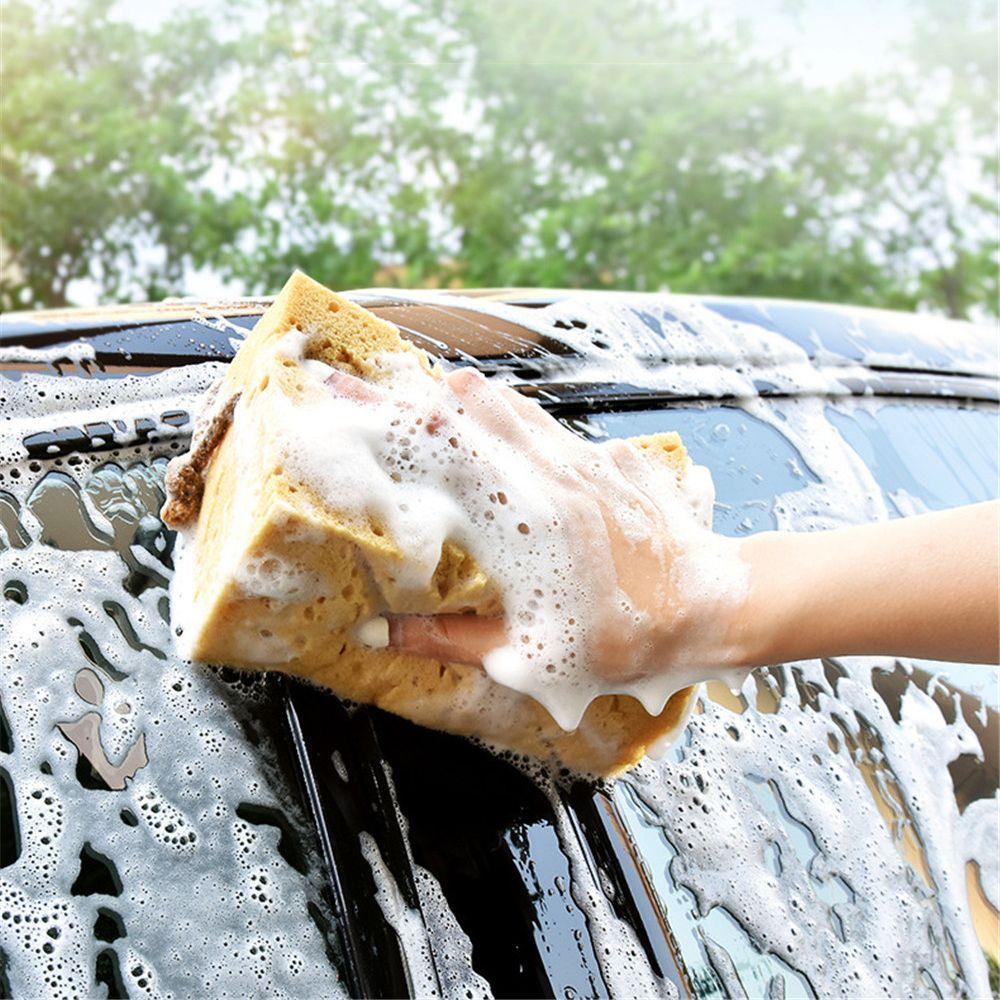 Solighter Spons Cuci Mobil Mudah Digunakan Alat Portable Rumah Tangga Scouring Pad