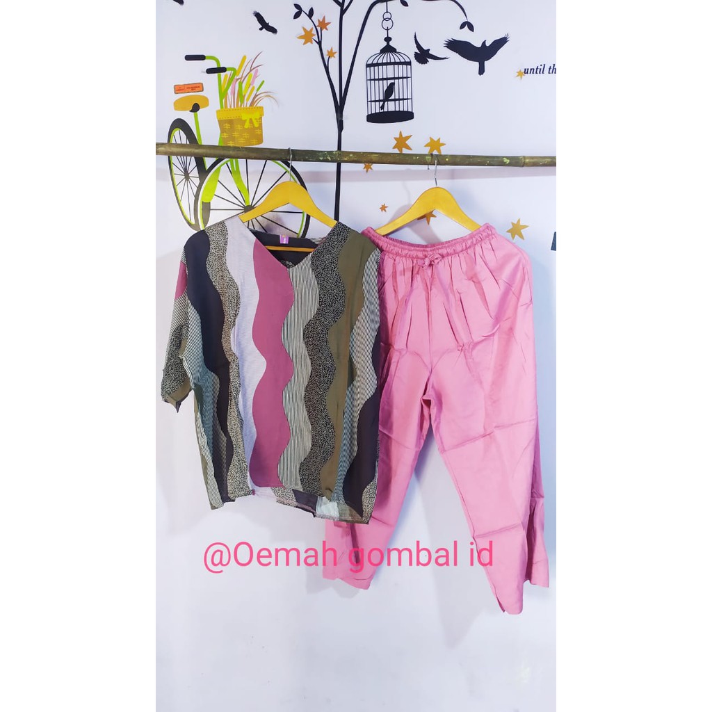 ONESET ANDIN/ONESET ANDIN IKATAN CINTA/SETELAN ANDIN KOMBINASI/SETELAN JUMBO/SETELAN TWILL/BAJU TIDU