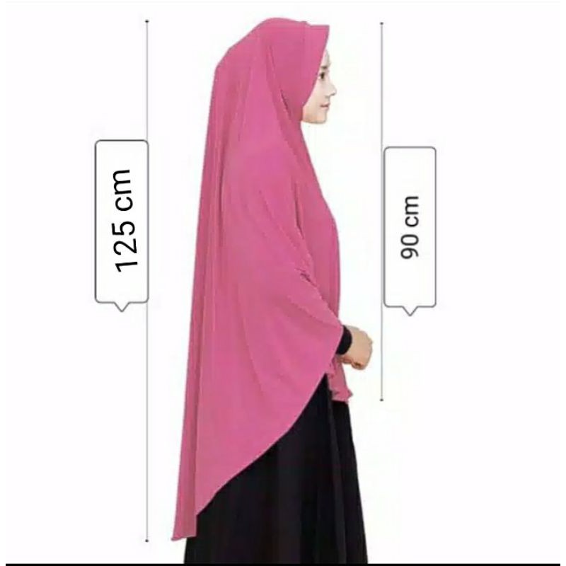 KHIMAR WOLPIS PED / JILBAB INSTANS  WOLPIS PED SIZE XXL / WOLPIS PED XXL