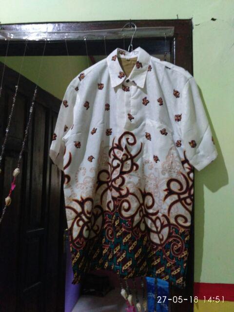 Syafin - Promo Semi Sutera Batik Couple Gamis Sutera Premium Original Solo Dolby Embos Seragaman