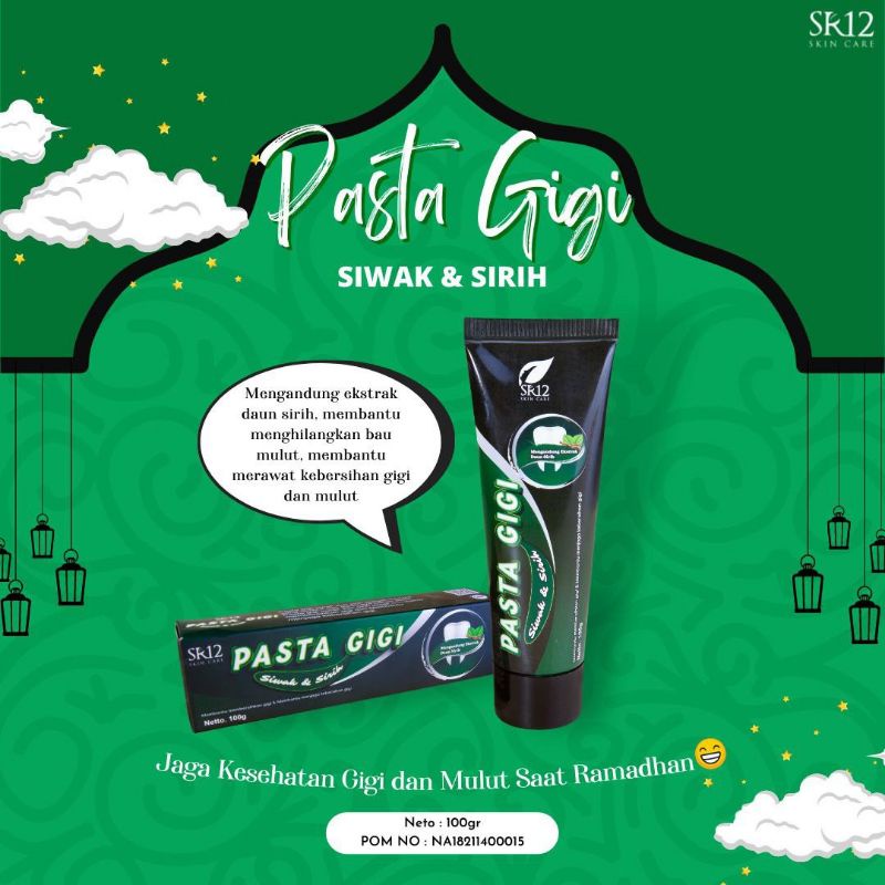 PASTA GIGI SIWAK SR12/PEMUTIH GIGI MENGHILANGKAN BAU MULUT/ODOL SR12 TERBAIK TERMURAH