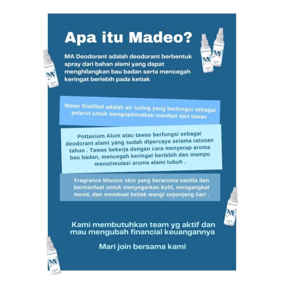 MA deodorant Spray