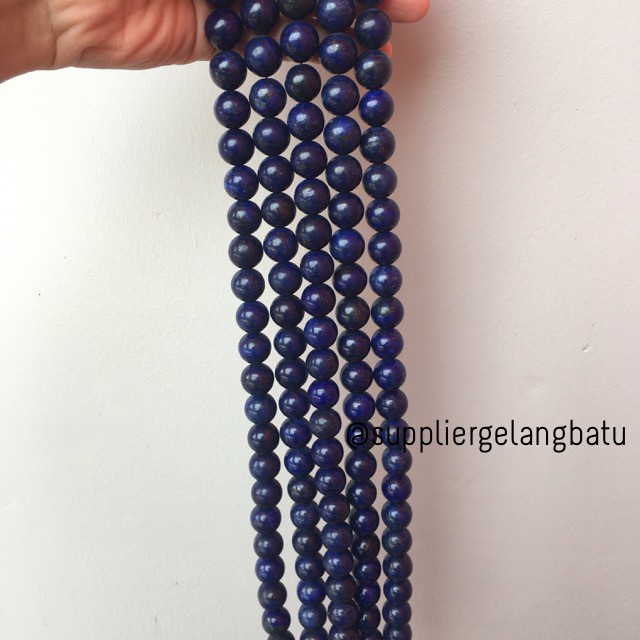 Limited edition Premium Lapiz lazuli rencengan termurah 14mm bahan beads supplier aksesoris fashion