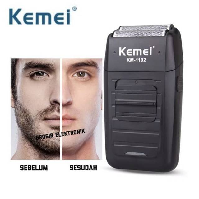 ALAT CUKUR KUMIS DAN JENGGOT RECHARGER KEMEI KM 1102