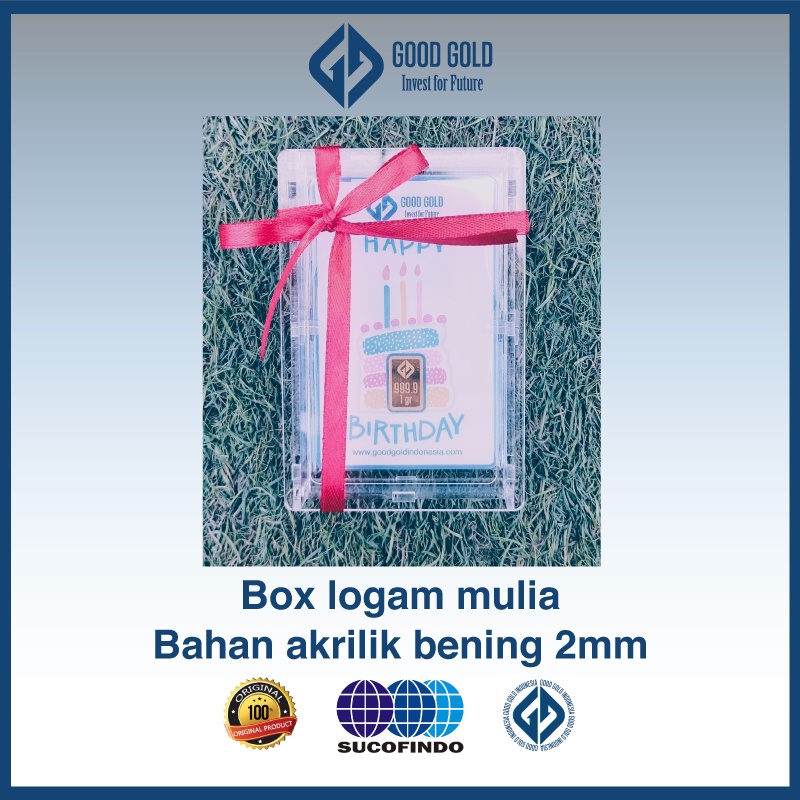 Kotak Akrilik Logam Mulia/ Gift Box