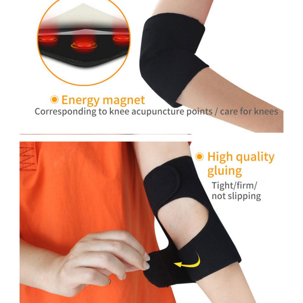 KMG Sabuk Terapi Pemanas Elbow Siku Tangan Tourmaline KMG Sabuk Terapi Pemanas Elbow Siku Tangan Tourmaline
