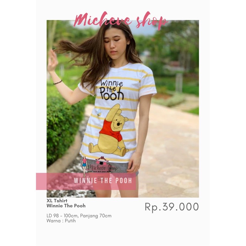 Pakaian Wanita Baju Cewek Kaos Lucu Winnie The Pooh