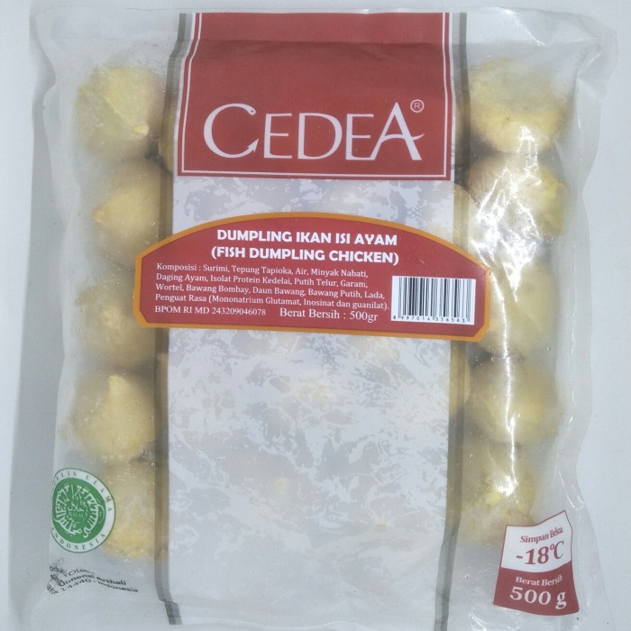 

Cedea fish dumpling chicken(ayam 500gr)