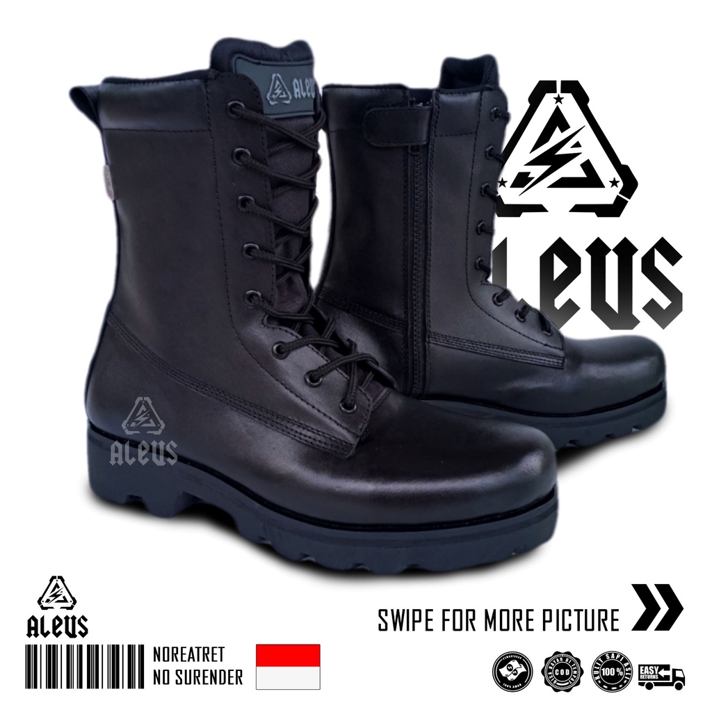 SEPATU PETEMBAK PDL KULIT ASLI /sepatu pdl model terbaru anti air