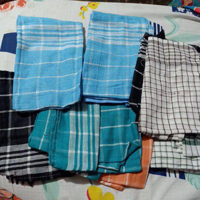 [sale] W361 Serbet Kotak-kotak Murah Panda Kain Lap Dapur Meja Makan Ecer