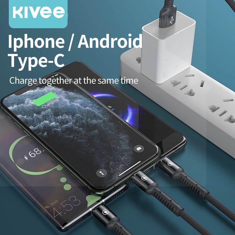 kabel charger kivee 3 in 1