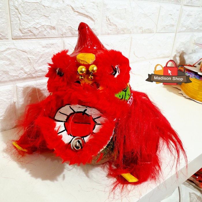 Barongsai Gantung Full Body Dekorasi Hampers Imlek Mainan Barongsay Harga Grosir Termurah