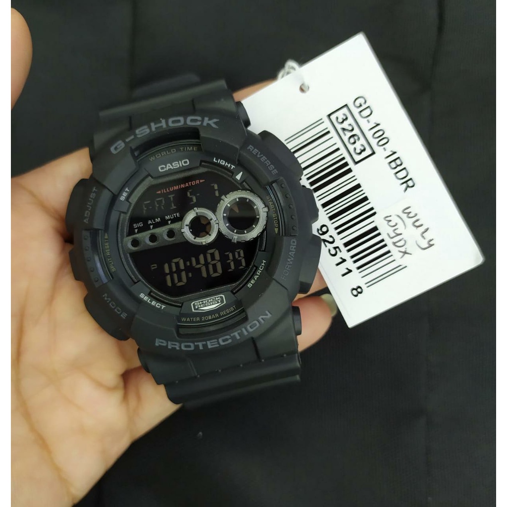 Jam Tangan Pria Casio G-Shock GD-100-1BDR Original