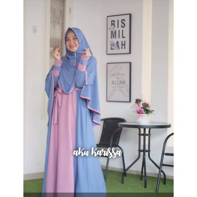 Gamis Kamila Set Syar'i Ori Aku Karissa