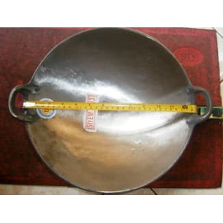SIYEM 13 Wajan Besi Cor Cekung Tebal Diameter 33cm Penggorengan Goreng