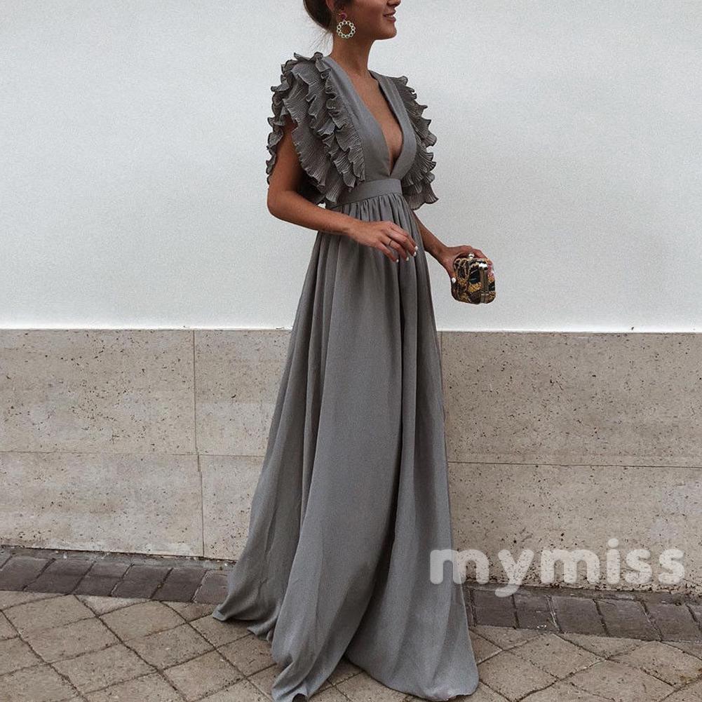 summer maxi dresses with short sleeves uk