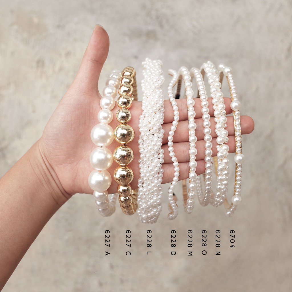 PEARL HEADBAND / BANDO MUTIARA / BANDO PEARL / BANDO KOREA