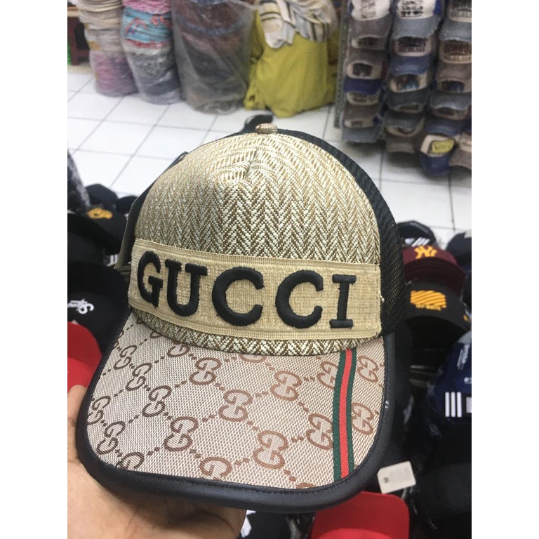 Topi Baseball Distro Gucci Jaring Pria dan Wanita