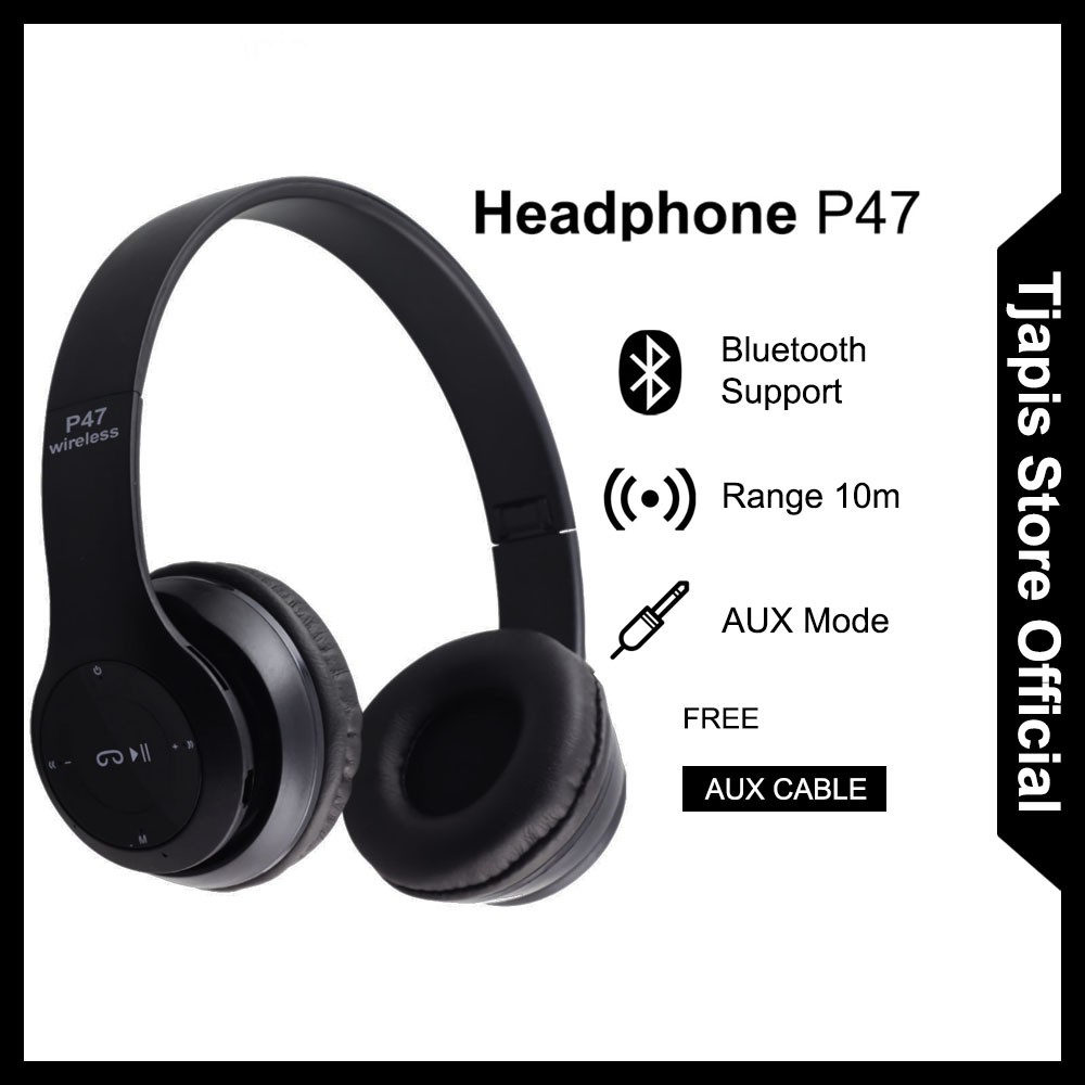 HEADPHONE BLUETOOTH P47 PURE BASS | HEADSET BLUETOOTH P47