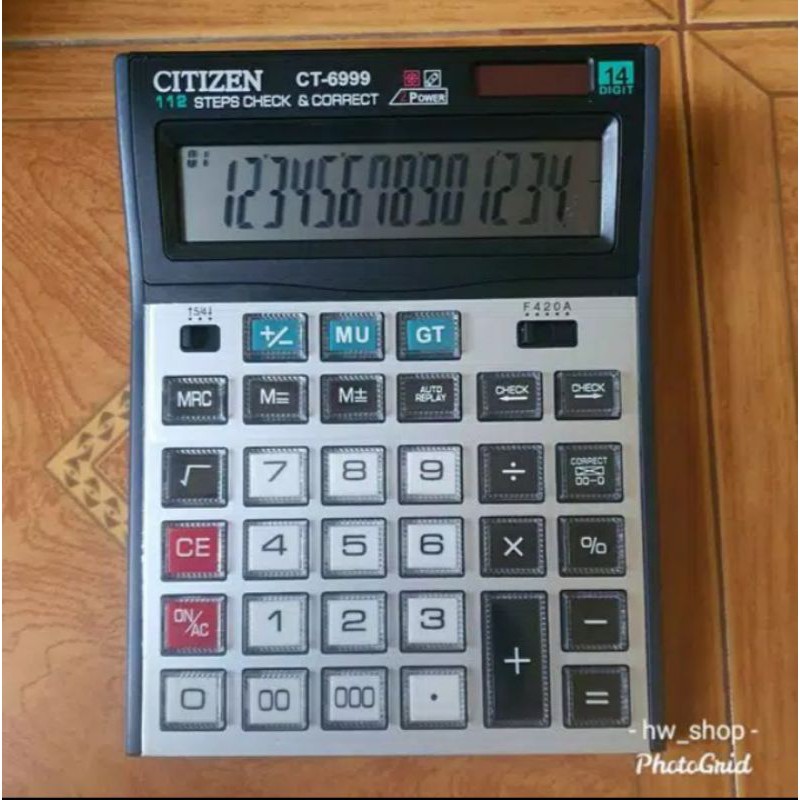 

Kalkulator Citizen CT 6999 Besar . Kalkulator Citizen 14 Digit Besar