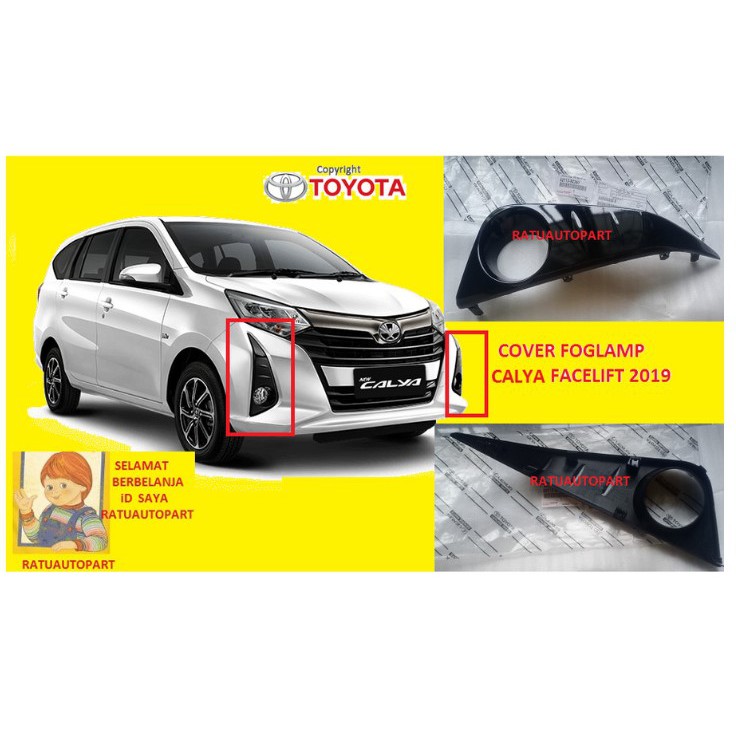 COVER FOGLAMP BEMPER TOYOTA NEW CALYA FACELIFT 2019