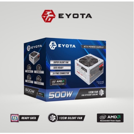 ITSTORE Power Supply PSU Eyota 500W Fan 12cm Besar psa