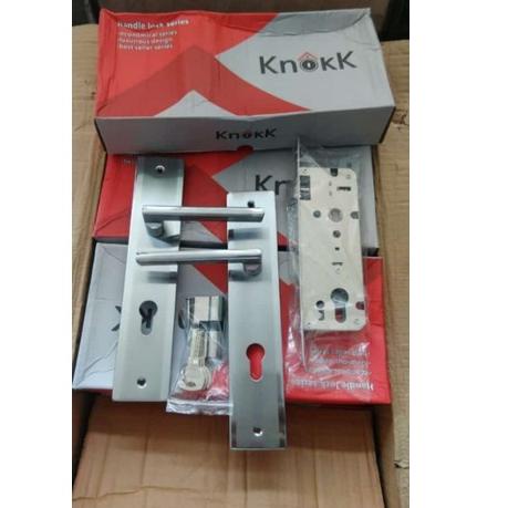 Garansi Original Kunci Besar KNOKK 061 SN | Handle Besar Minimalis | Handle Pintu 25 cm Fullset