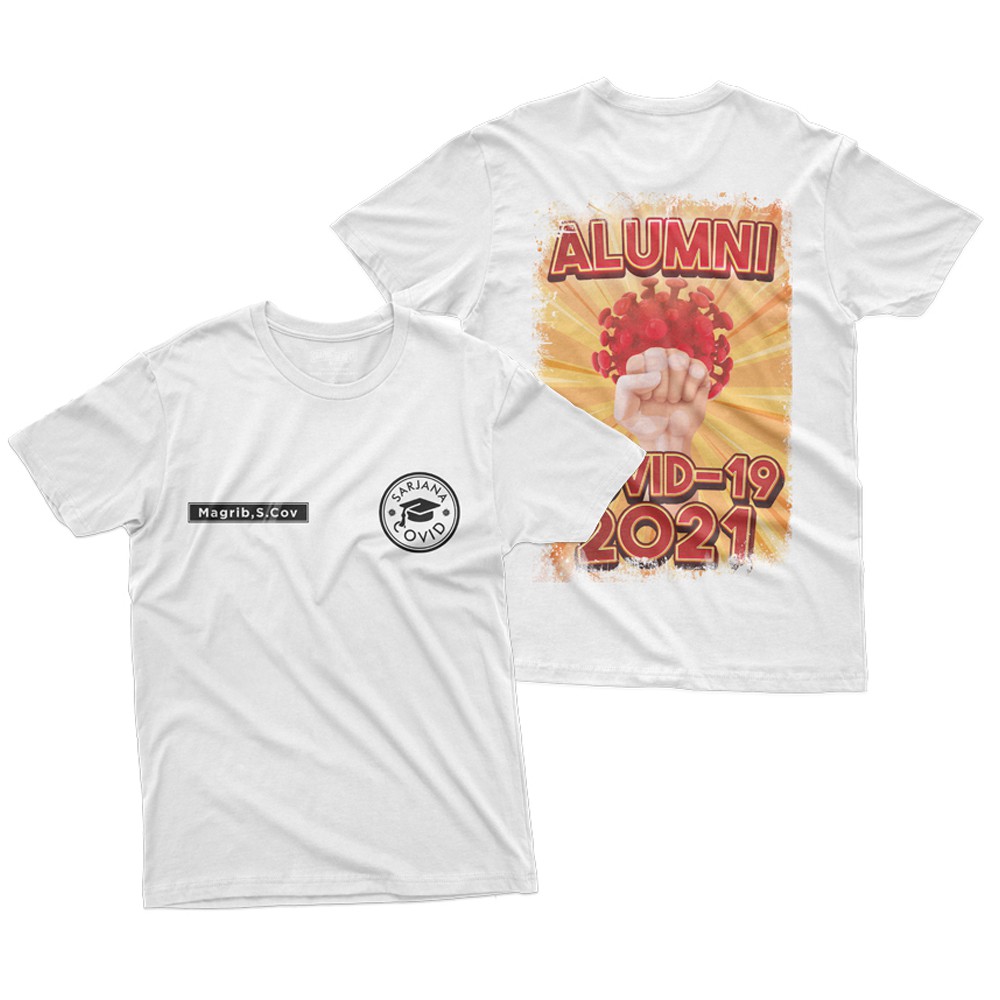 Kaos Alumni Covid Custom Nama | Kaos Covid Series