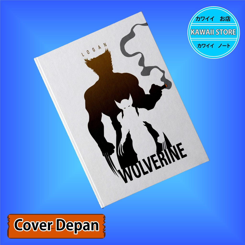 

Notebook / Pocket book Hard Cover Film Marvel Avengers Character WOLVERINE uk A5 & A6 / Notes Book