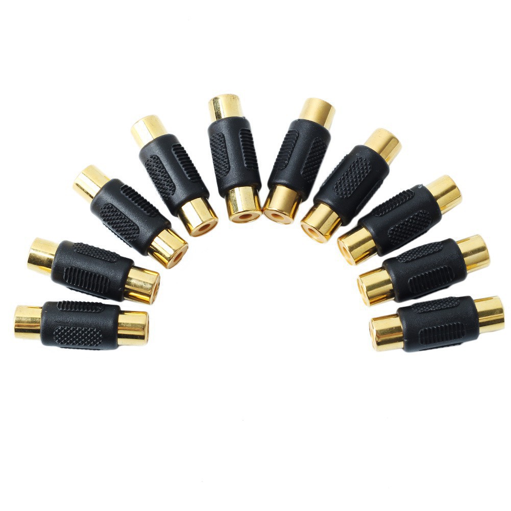 R1FF | CONNECTOR RCA-1 FEMALE TO FEMALE BEST (BLACK)