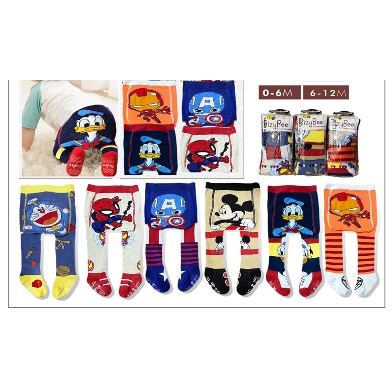 Legging Bayi Motif new tutup kaki