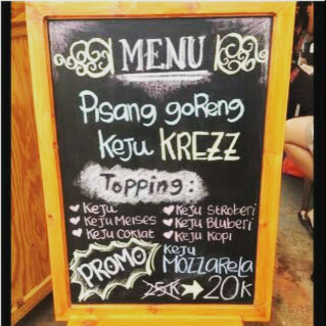 

Paling Muraahhh.. Papan Kapur Menu Cafe 60x90 cm tanpa Standing