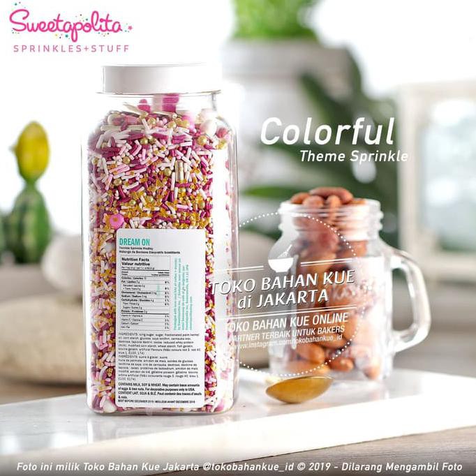 

31.87-Kue- Sweetapolita - Dream On 50Gr - Premium Cake Sprinkle Topping Kue Tart -Terlengkap-