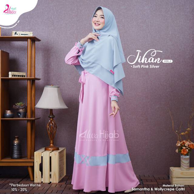 GAMIS JIHAN SET KHIMAR II  ALWA HIJAB