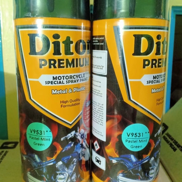 DITON Premium Pastel Collection Pilok Pilox Cat Semprot Warna Vespa / V 9531** Pastel Mint Green Pastel Hijau (400cc)