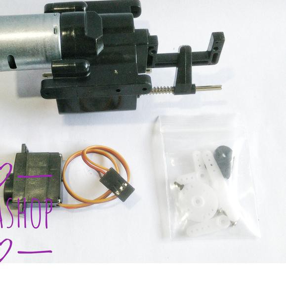 ➺ Gearbox Gear Box dual 2 Speed dinamo motor 370 wpl mn d90 mn90 ✶